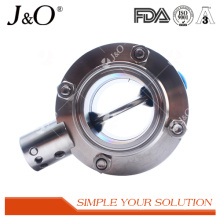 Hot Sale Sanitary Clamp Ss Pull Hand Butterfly Valve